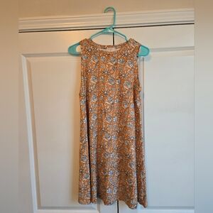 Loft Outlet Orange Floral Dress